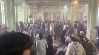 تصاویر تکان دهنده از انفجار در مسجد قندهار