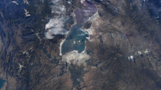 تصاویر ماهواره ای از احیای دریاچه ارومیه