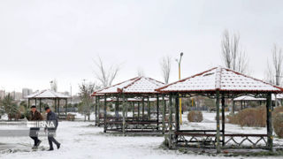برف بهاری برخی مناطق آذربایجان‌شرقی را سفیدپوش کرد