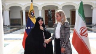 دیدار جمیله علم الهدی با همسر مادورو در ونزوئلا