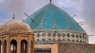 فروریختن بخشی از گنبد مسجد تاریخی امیرچقماق یزد