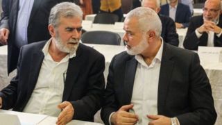 دیدار سران جهاد اسلامی و حماس با حضور سردار قاآنی 