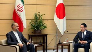 دیدار و گفت‌وگوی امیرعبداللهیان با نخست‌وزیر ژاپن