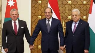 نشست سه جانبه سران مصر، اردن و تشکیلات خودگردان با موضوع فلسطین