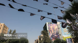 دیوارنگاره میدان فلسطین با عنوان سرآغاز سقوط
