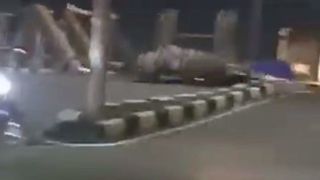 ویدئویی از برخورد قطار با یک کامیون که باعث انفجار مهیب می شود