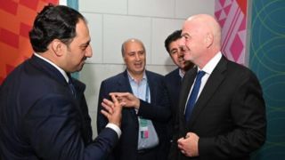 دیدار تاج با اینفانتینو و رییس فدراسیون فوتبال عربستان