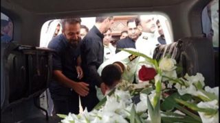 تشییع پیکر یک فرمانده پلیس در بندرعباس