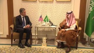 دیدار وزرای امور خارجه عربستان و آمریکا/ تاکید «بن‌فرحان» بر لزوم آتش‌بس در غزه