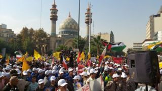 تجمع ۵ هزار دانش‌آموز تهرانی در حمایت از کودکان فلسطینی