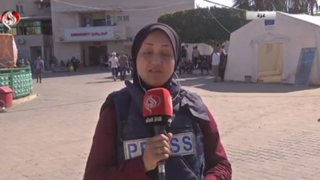 بیهوشی خبرنگار العالم هنگام پخش زنده در غزه