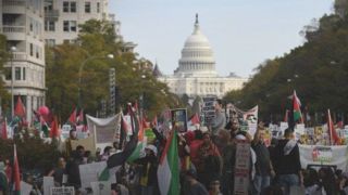 هاآرتص: ۶۹۴ هزار آمریکایی در حمایت از فلسطین تظاهرات کرده‌اند