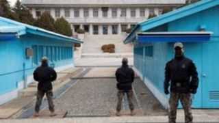 سربازان بین‌المللی در روستای مرزی دو کره مسلح شدند