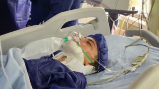 بهناز طاهرخانی در ICU بیمارستان پاستور بم بستری است 