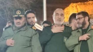 عیادت فرمانده کل سپاه و دختر سردار سلیمانی از مجروحان حمله تروریستی کرمان