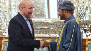 قالیباف در دیدار با وزیر خارجه عمان: مسلمانان با اتحاد، مقابل جنایات رژیم صهیونی ایستادگی کنند قالیباف در دیدار با وزیر خارجه عمان: مسلمانان با اتحاد، مقابل جنایات رژیم صهیونی ایستادگی کنند