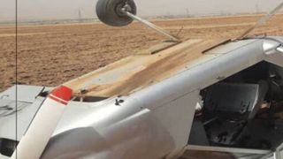 تصاویری لاشه هواپیمای آموزشی سانحه دیده در البرز
