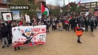 تظاهرات در پایتخت دانمارک در حمایت از فلسطین