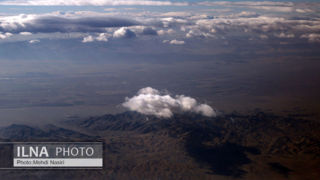 تصاویر هوایی از کوهستانهای برفی مرز ایران و ترکیه