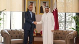 دیدار وزیر خارجه ایران با همتای قطری خود