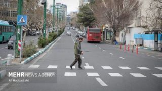خیابان‌های خلوت و آرام تهران