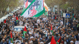 راهپیمایی اعتراضی مردم مشهد علیه رژیم صهیونیستی
