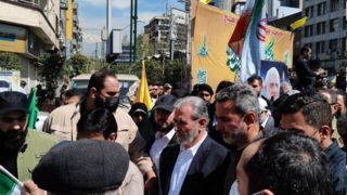 حضور دبیر کل جنبش جهاد اسلامی فلسطین در راهپیمایی روز قدس در تهران