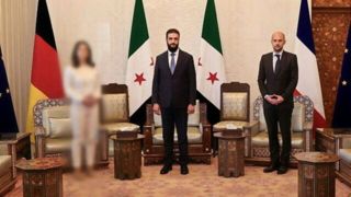 محو شدن وزیر خارجه آلمان در تصاویر دیدار با الجولانی! محو شدن وزیر خارجه آلمان در تصاویر دیدار با الجولانی!