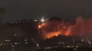 تایملپسی از آتش سوزی در هالیوود هیلز تایملپسی از آتش سوزی در هالیوود هیلز