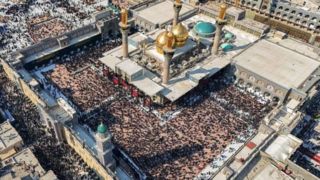تصاویر هوایی از خیل عظیم شیعیان در سالروز شهادت امام موسی کاظم(ع) در کاظمین تصاویر هوایی از خیل عظیم شیعیان در سالروز شهادت امام موسی کاظم(ع) در کاظمین