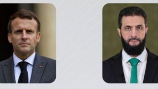 دعوت مکرون از الشرع برای دیدار از فرانسه