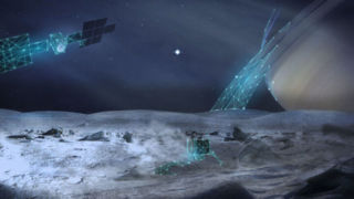 کاوشگر شبح آبی قبل از فرود روی ماه