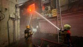 آتش سوزی در شهریار ۲۰ مصدوم بر جا گذاشت آتش سوزی در شهریار ۲۰ مصدوم بر جا گذاشت