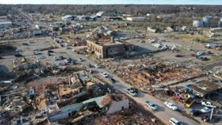 تصاویر هوایی از وضعیت مناطق جنوبی و مرکزی آمریکا بعد از طوفان