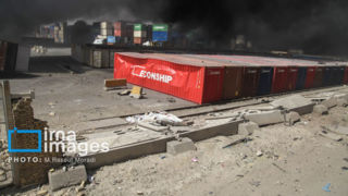 انفجار در بندر شهید رجایی ۶ مفقودی دارد انفجار در بندر شهید رجایی ۶ مفقودی دارد