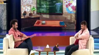 واکنش احساسی بازیگر معروف هنگام شنیدن صدای عزیزانش در برنامه تلویزیونی