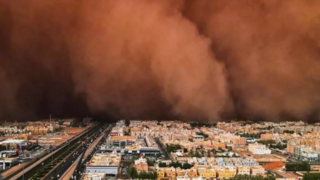 طوفان شن ترسناک در عربستان طوفان شن ترسناک در عربستان