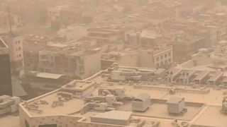 گردوخاک شدید در اربیل عراق گردوخاک شدید در اربیل عراق