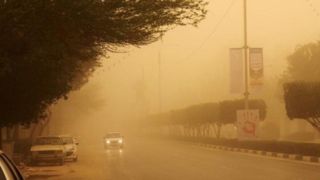 وضعیت وخیم هوا در کرمانشاه | توده غلیظ خاک در حال پیشروی به کردستان و ایلام