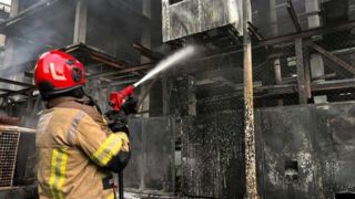 آتش چه برسر ساختمان اداری خیابان طالقانی تهران آورد