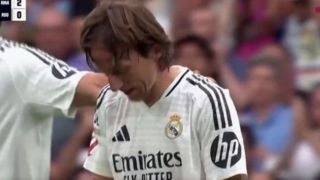 لحظه باشکوه خداحافظی لوکا مودریچ با برنابئو لحظه باشکوه خداحافظی لوکا مودریچ با برنابئو