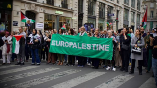 تظاهرات حمایت از فلسطین و غزه در پاریس