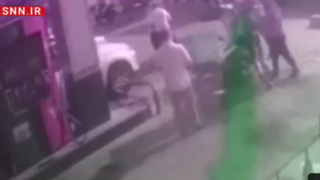 شرارات و حمله ازاذل و اوباش به یک شهروند تهرانی در پمپ بنزین