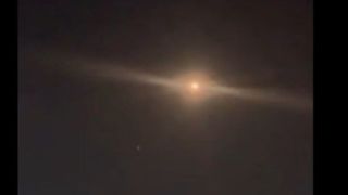 تصاویری از موشک ایرانی در آسمان تل آویو