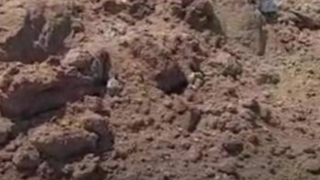 محل اصابت موشک ایرانی در نیروگاه برق اشدود محل اصابت موشک ایرانی در نیروگاه برق اشدود