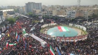 وداع مردم تهران با قهرمانان مقاومت؛بدرقه سرداران و دانشمندان شهید