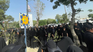 تشییع و خاکسپاری شهید حاجی زاده در قطعه مدافعان حرم