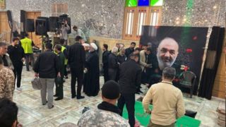 پیکر شهیدان سلامی و شانه‌ئی در حرم حضرت عبدالعظیم حسنی (ع) به خاک سپرده شد