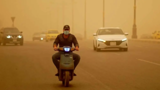 طوفان شدید گرد و غبار در اربیل عراق طوفان شدید گرد و غبار در اربیل عراق