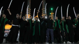 آیین «مشق شمشیر» نجفی‌های مقیم قم